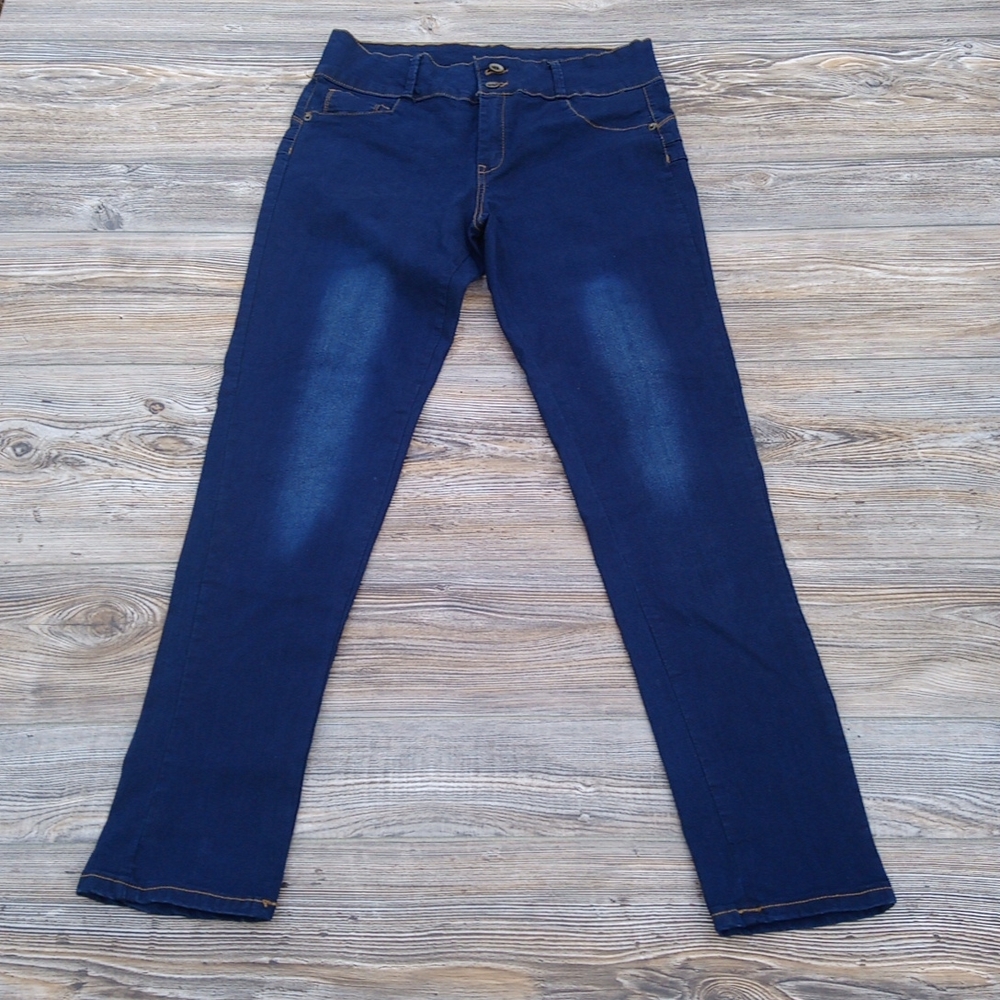My Fit Blue Denim Fitted Stretchy Jeans